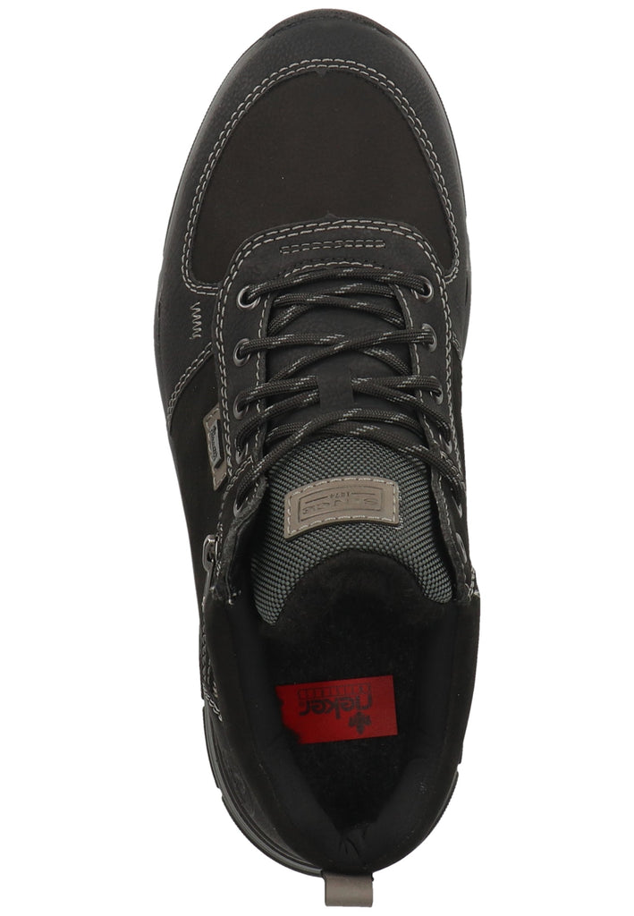 Rieker Stiefelette Lederimitat Schwarz Warmfutter