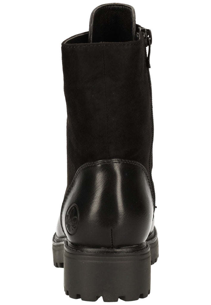 Rieker Stiefelette Lederimitat Schwarz Warmfutter