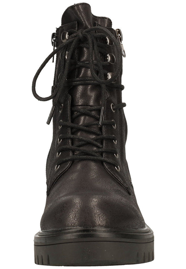 Rieker Stiefelette Lederimitat Schwarz Warmfutter