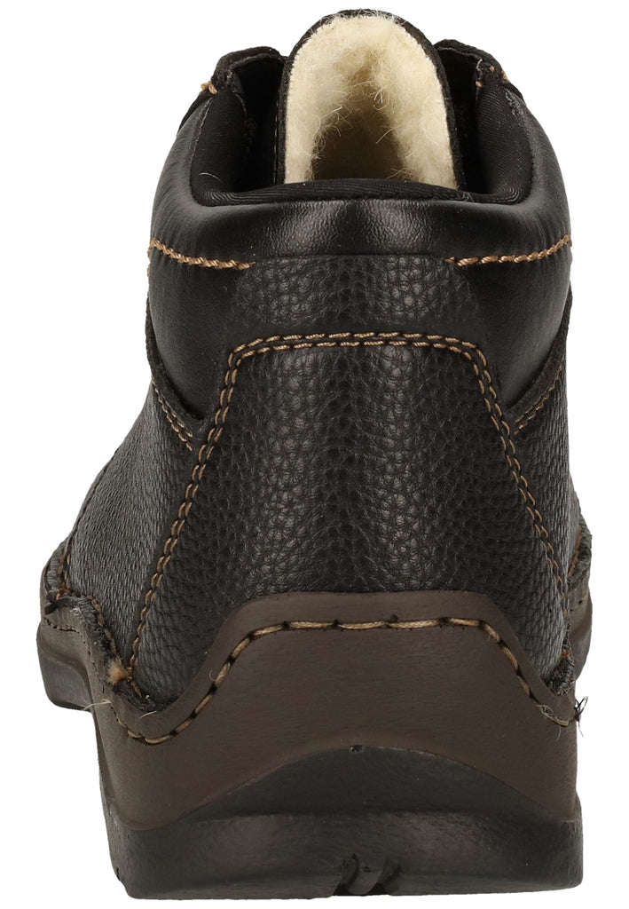 Rieker Stiefelette Lederimitat Schwarz Warmfutter
