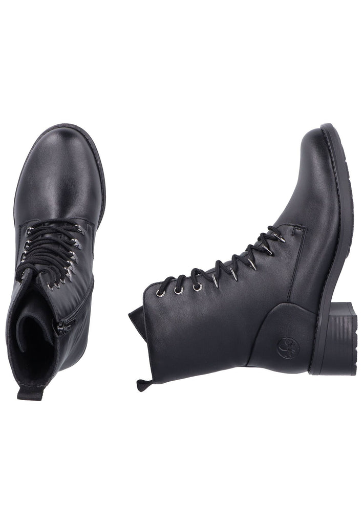 Rieker Stiefelette Lederimitat Schwarz Warmfutter