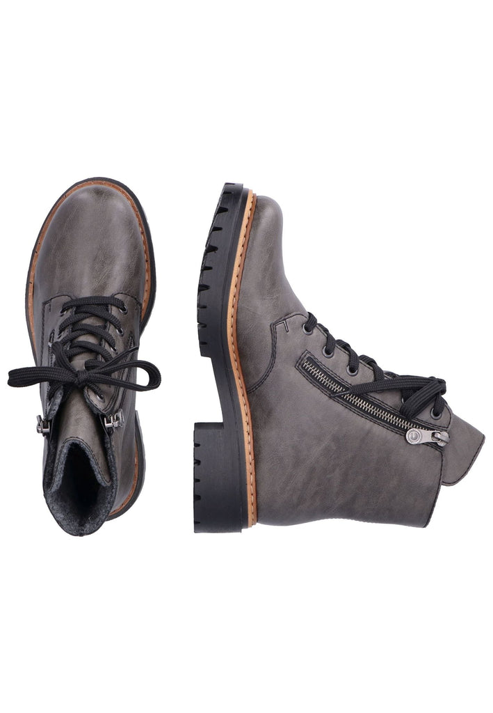 Rieker Stiefelette Lederimitat Smoke
