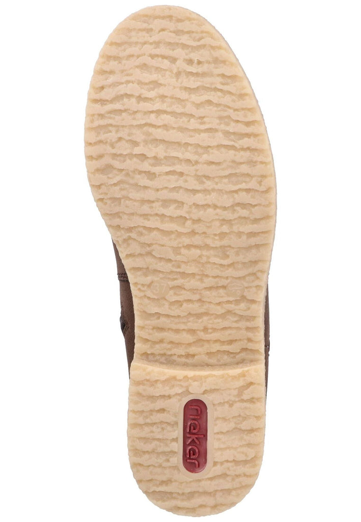 Rieker Stiefelette Lederimitat Tabak Warmfutter