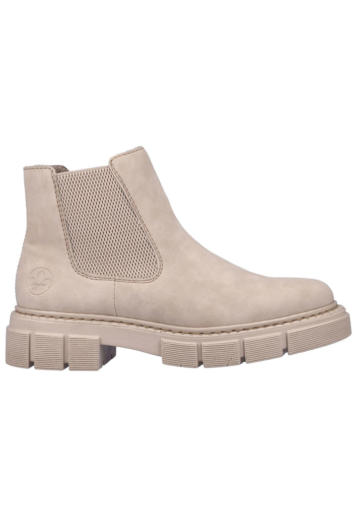 Rieker Stiefelette Lederimitat/Textil Beige