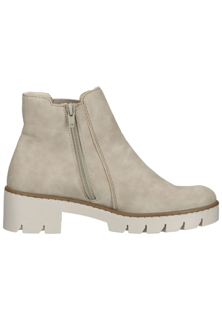 Rieker Stiefelette Lederimitat/Textil Beige Warmfutter