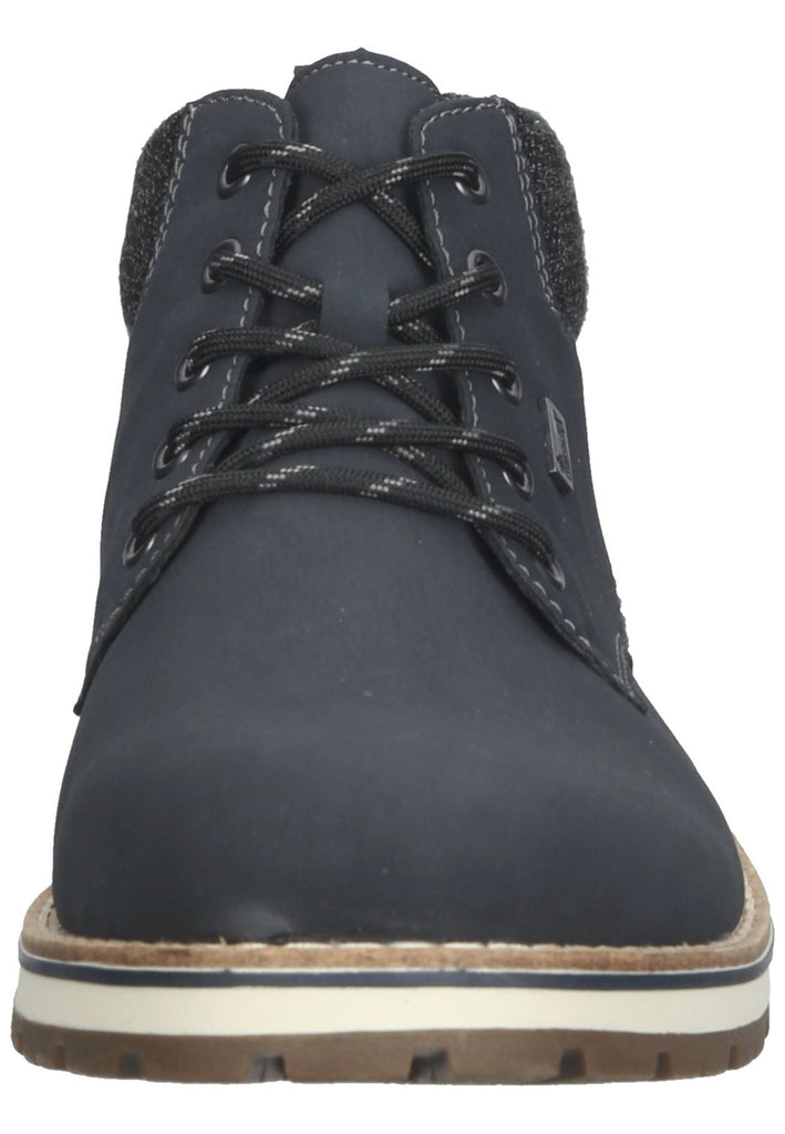 Rieker Stiefelette Lederimitat/Textil Blau/Schwarz Warmfutter
