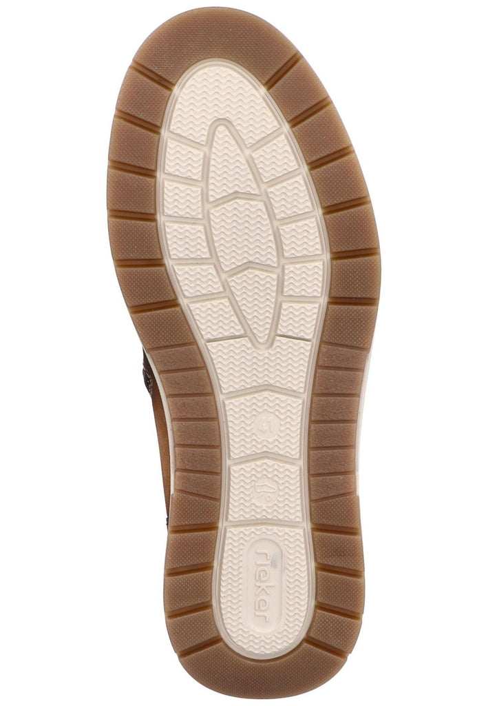 Rieker Stiefelette Lederimitat/Textil Braun