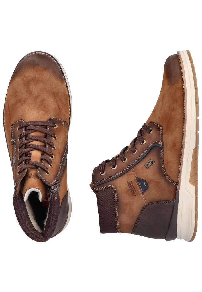 Rieker Stiefelette Lederimitat/Textil Braun