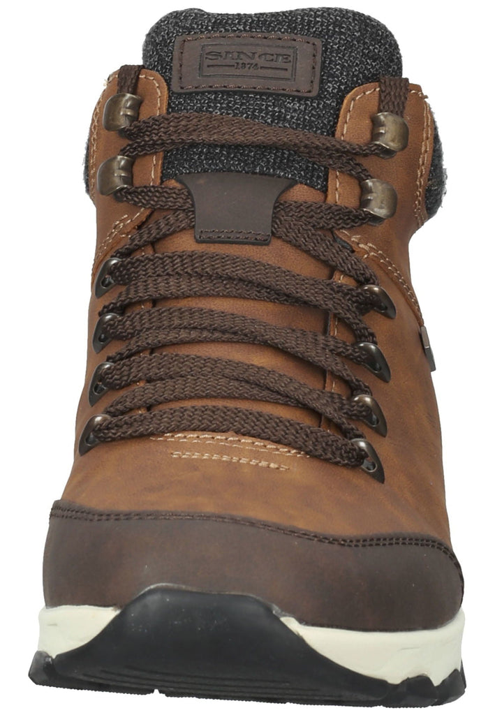 Rieker Stiefelette Lederimitat/Textil Braun/Grau