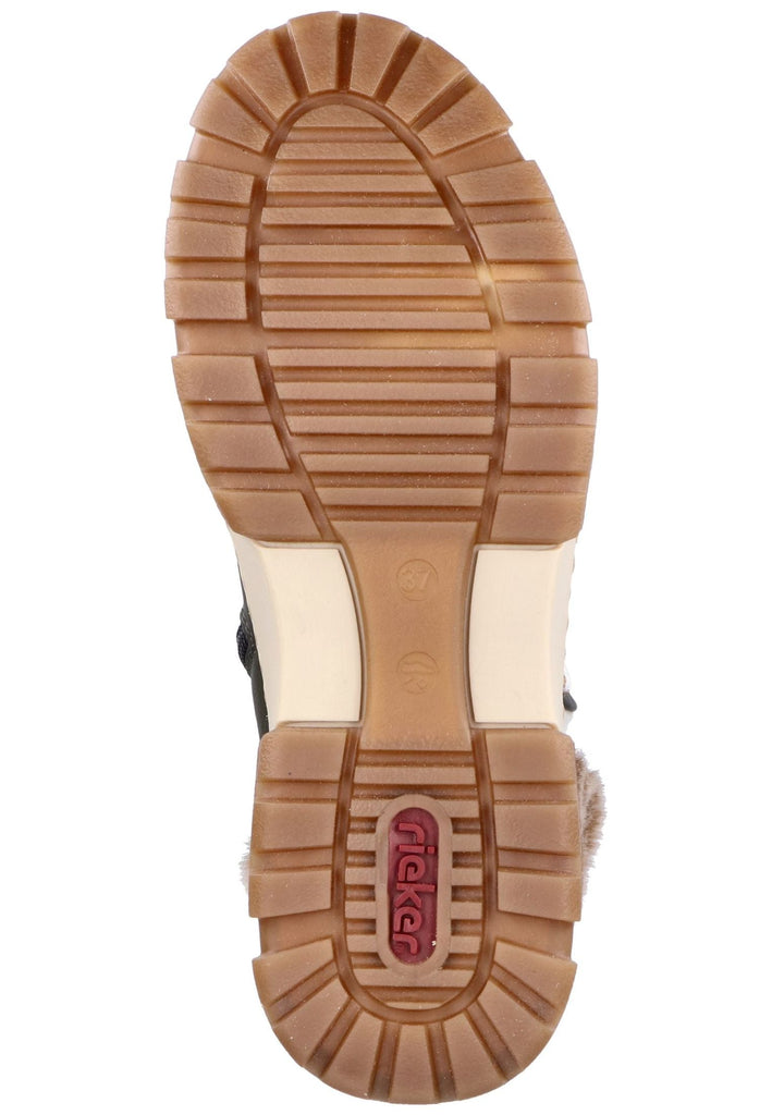 Rieker Stiefelette Lederimitat/Textil Forest Warmfutter