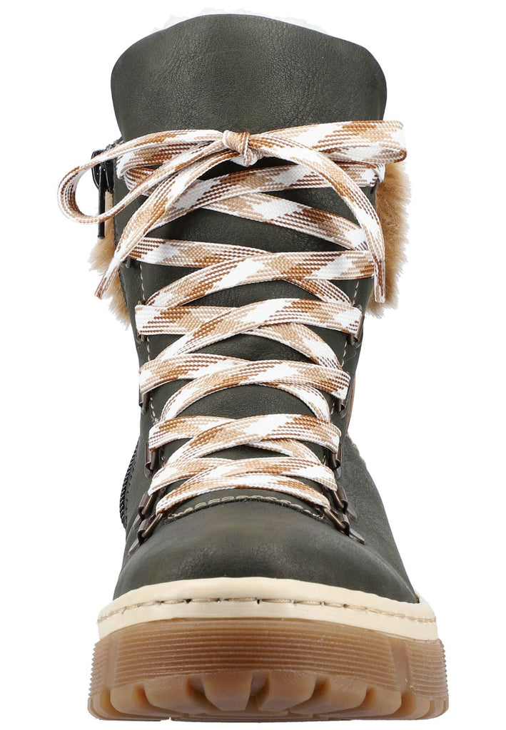 Rieker Stiefelette Lederimitat/Textil Forest Warmfutter