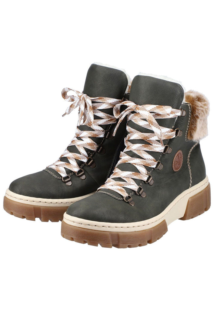 Rieker Stiefelette Lederimitat/Textil Forest Warmfutter