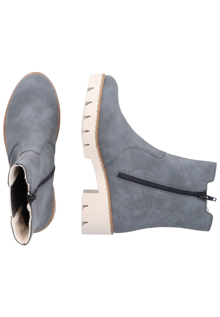 Rieker Stiefelette Lederimitat/Textil Jeans