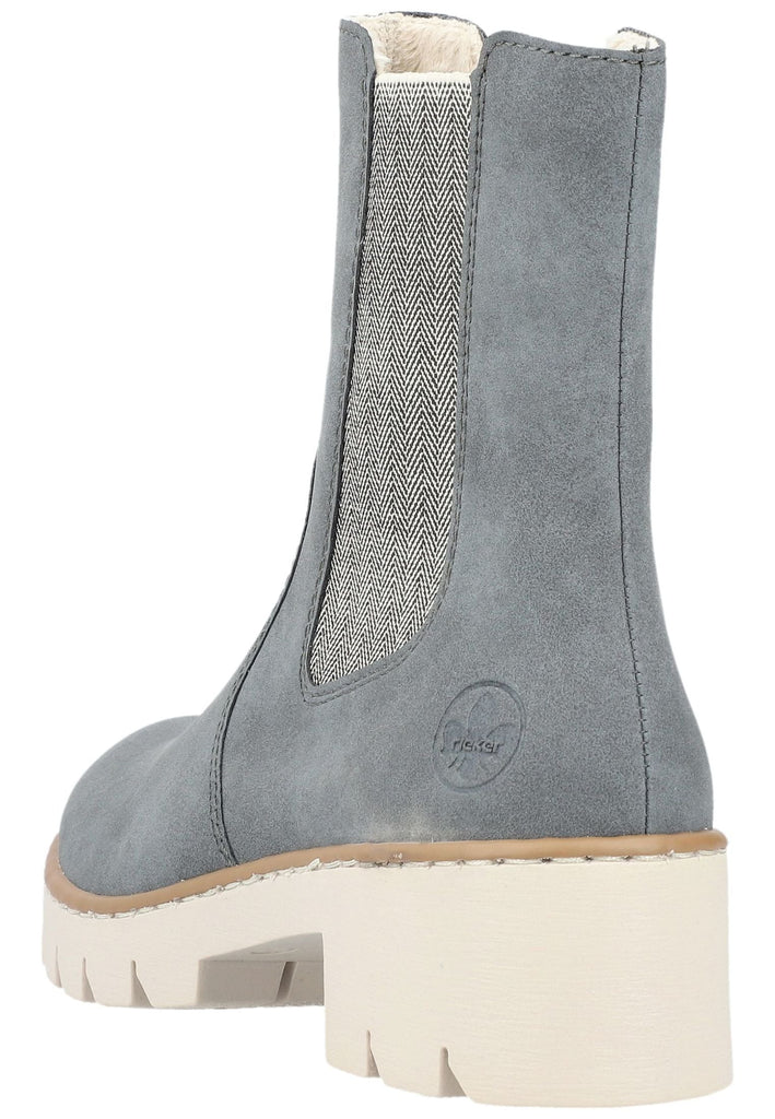Rieker Stiefelette Lederimitat/Textil Jeans