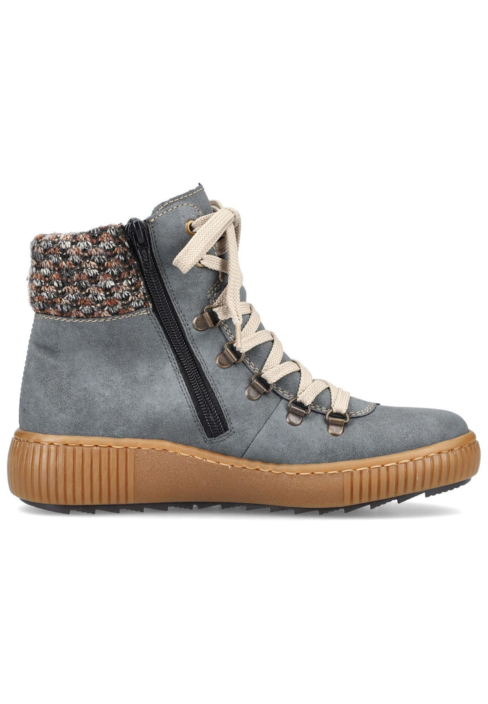 Rieker Stiefelette Lederimitat/Textil Jeans