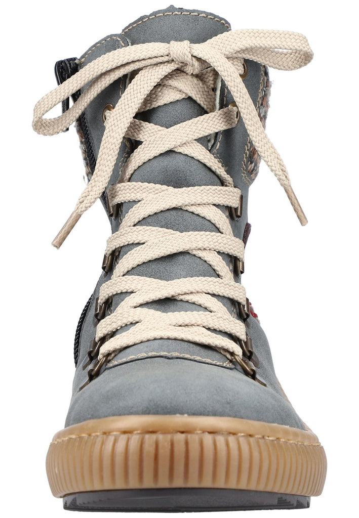 Rieker Stiefelette Lederimitat/Textil Jeans