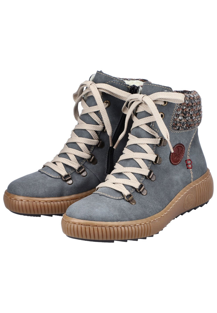 Rieker Stiefelette Lederimitat/Textil Jeans