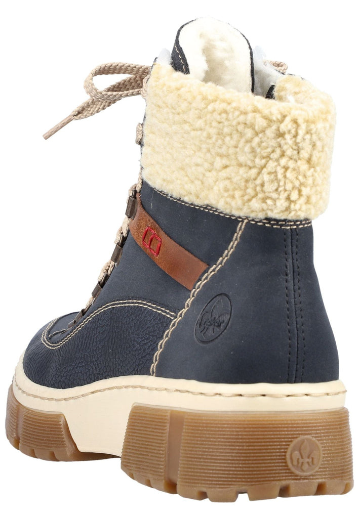 Rieker Stiefelette Lederimitat/Textil Pazifik