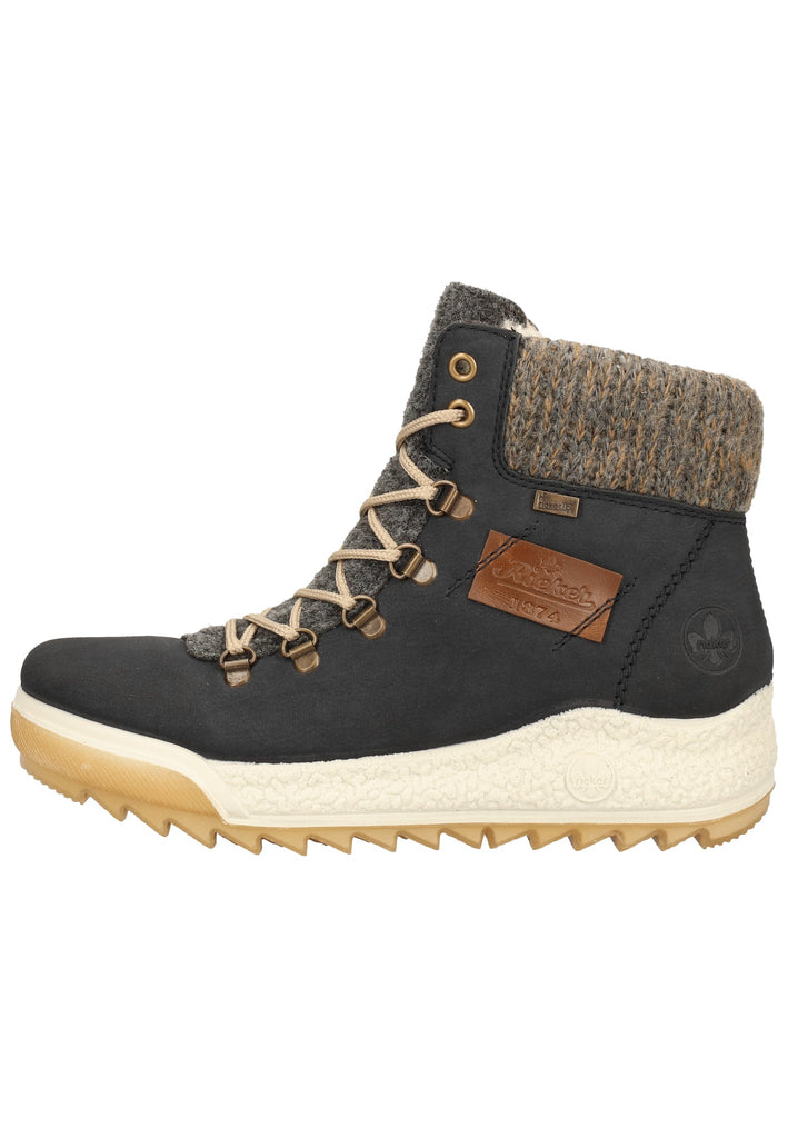 Rieker Stiefelette Lederimitat/Textil Pazifik Warmfutter