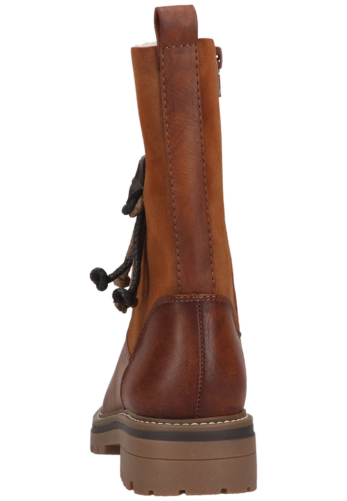 Rieker Stiefelette Lederimitat/Textil Reh Warmfutter