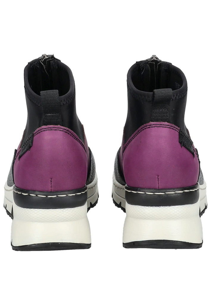 Rieker Stiefelette Lederimitat/Textil Schwarz