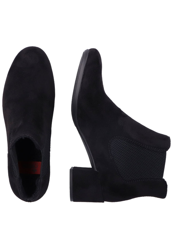 Rieker Stiefelette Lederimitat/Textil Schwarz