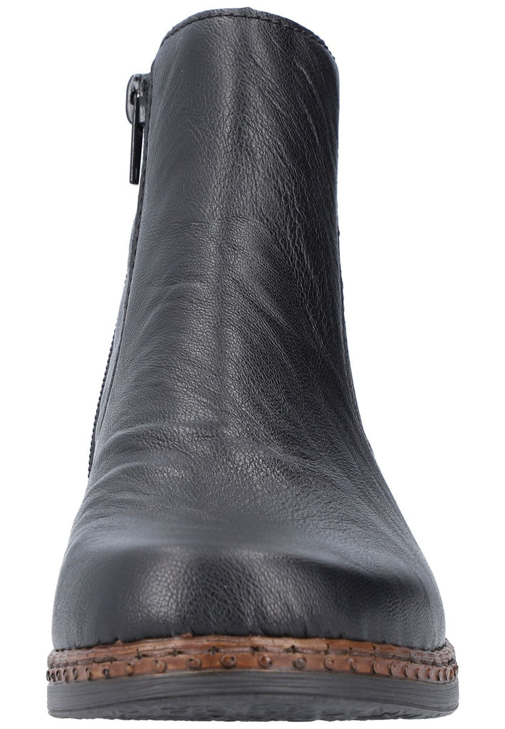 Rieker Stiefelette Lederimitat/Textil Schwarz
