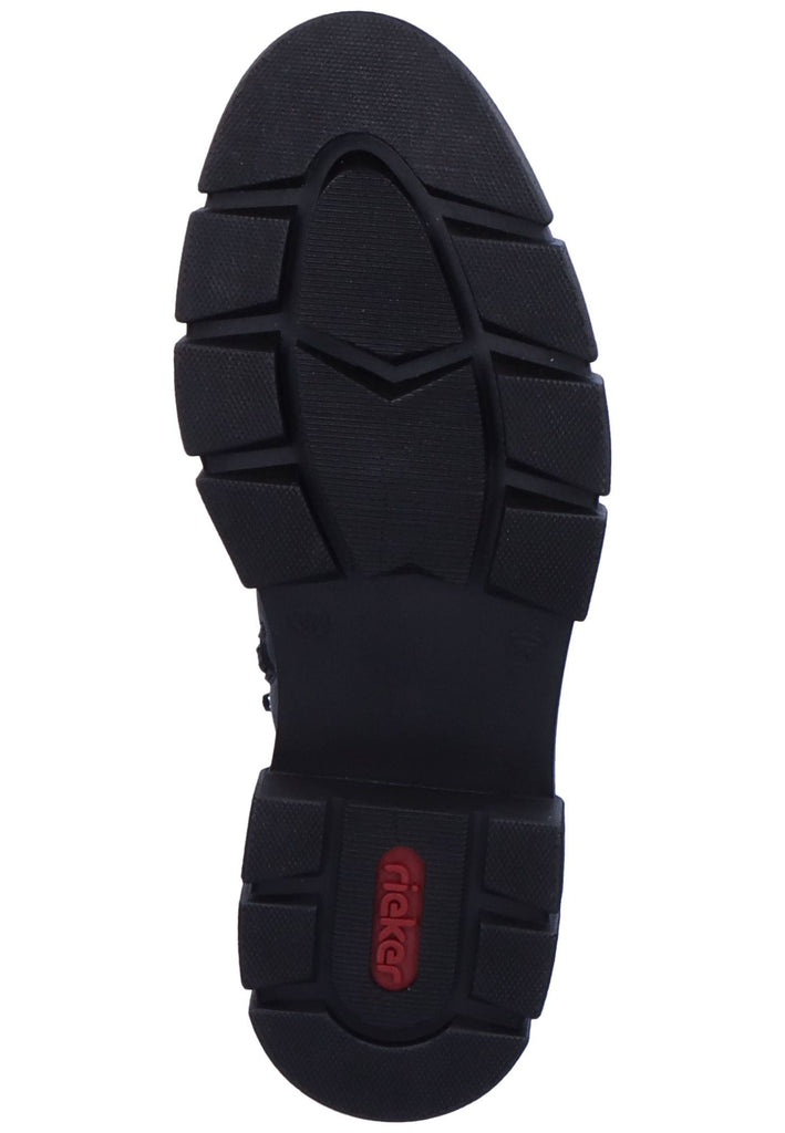Rieker Stiefelette Lederimitat/Textil Schwarz