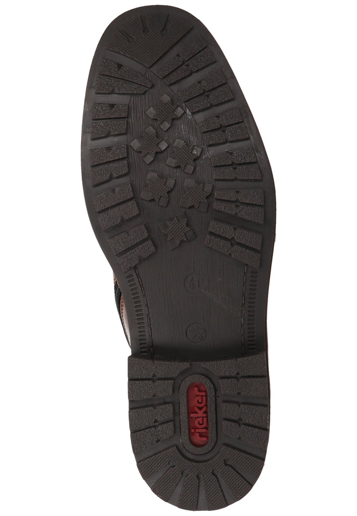 Rieker Stiefelette Lederimitat/Textil Wood Warmfutter