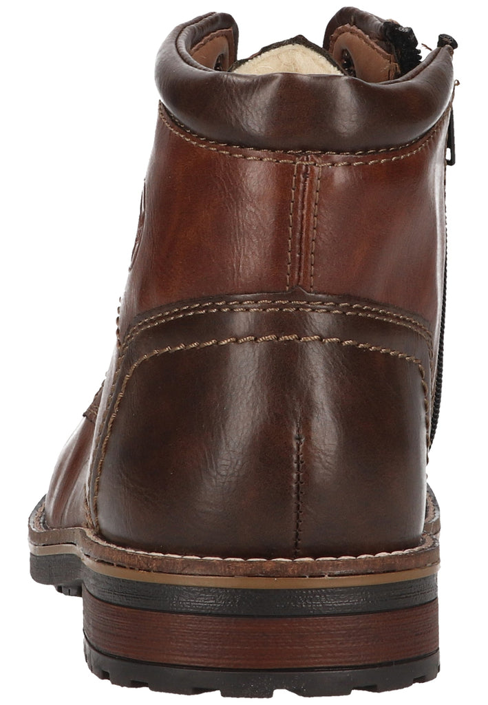 Rieker Stiefelette Lederimitat/Textil Wood Warmfutter