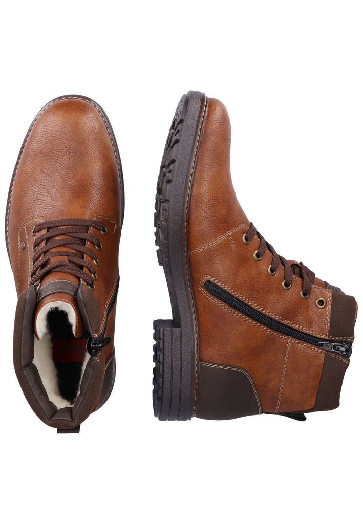 Rieker Stiefelette Lederimitat toffee
