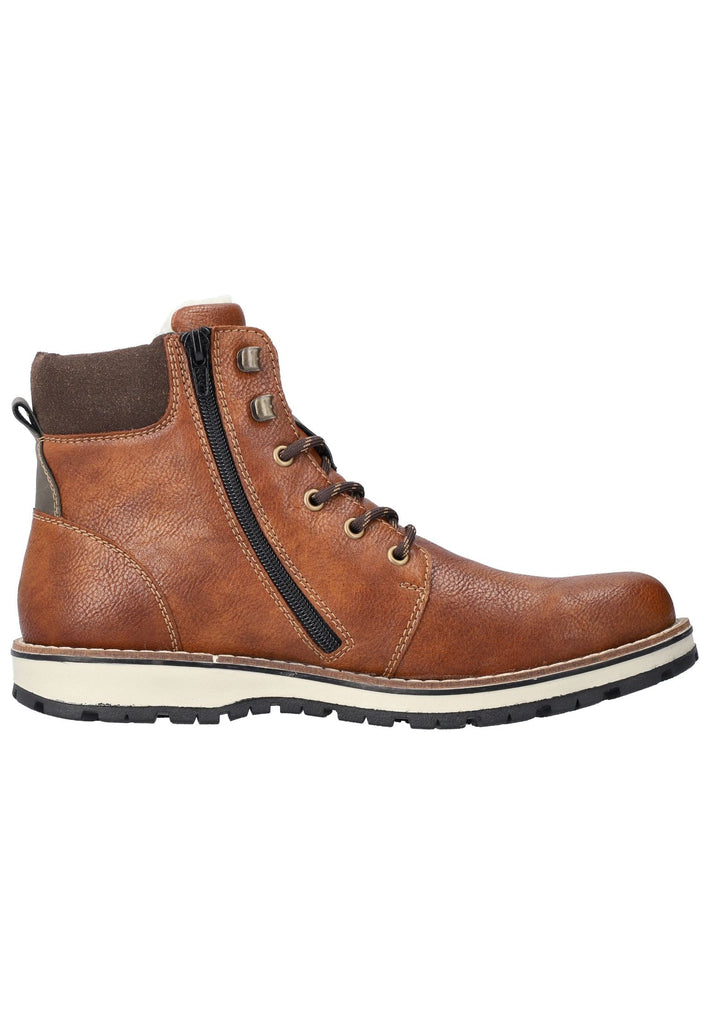 Rieker Stiefelette Lederimitat Toffee Warmfutter