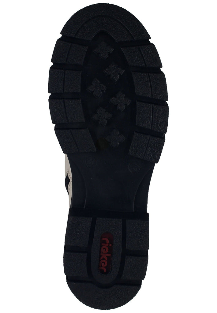 Rieker Stiefelette Lederimitat Weiß Warmfutter