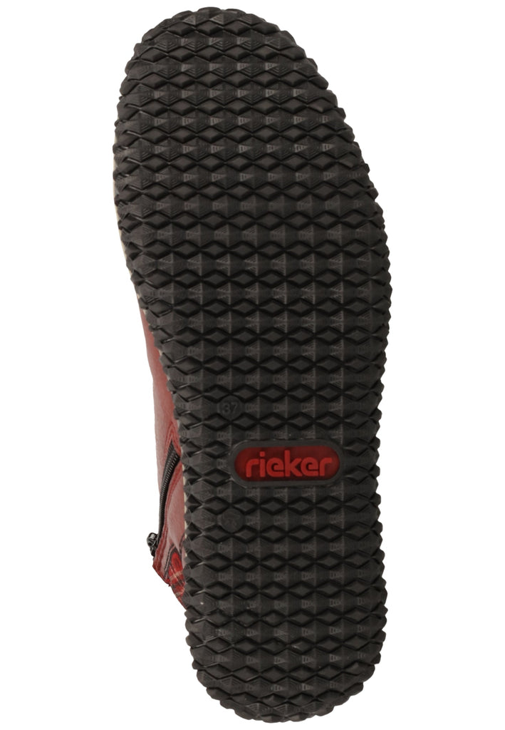 Rieker Stiefelette Lederimitat Wine Warmfutter