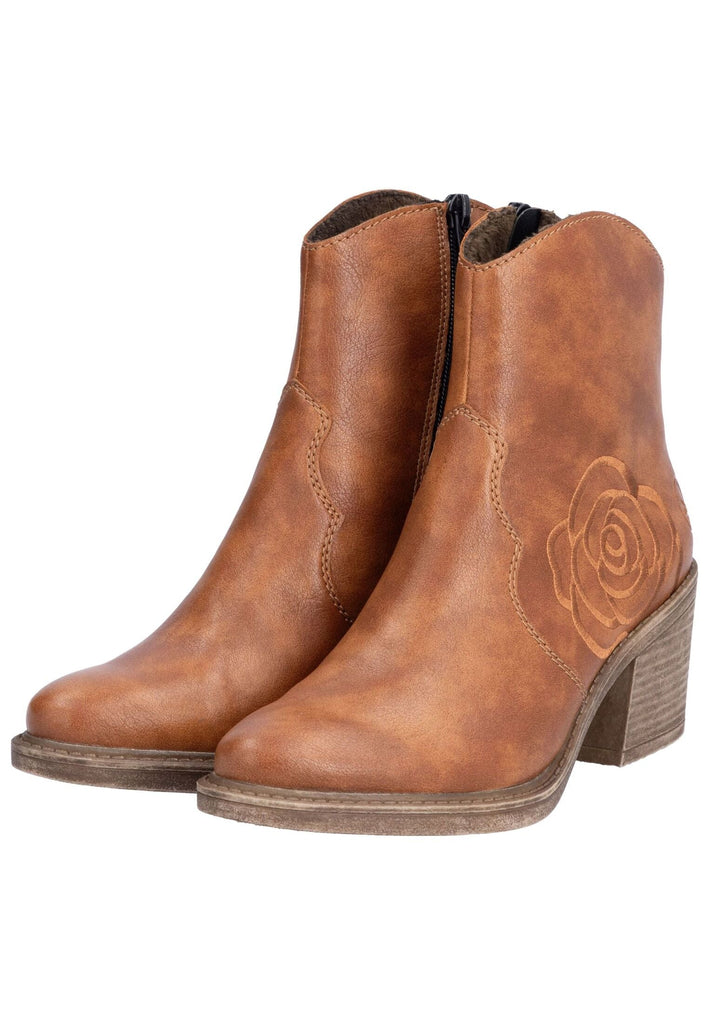 Rieker Stiefelette Lederimitat Zimt Warmfutter