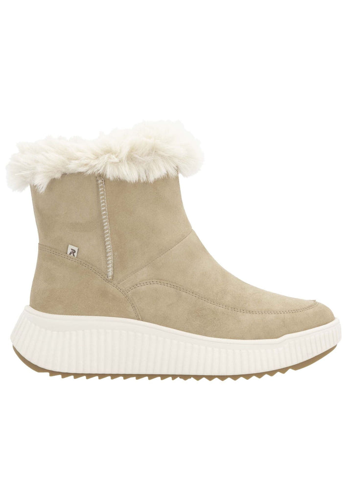 Rieker Stiefelette Veloursleder/Textil Braun Warmfutter