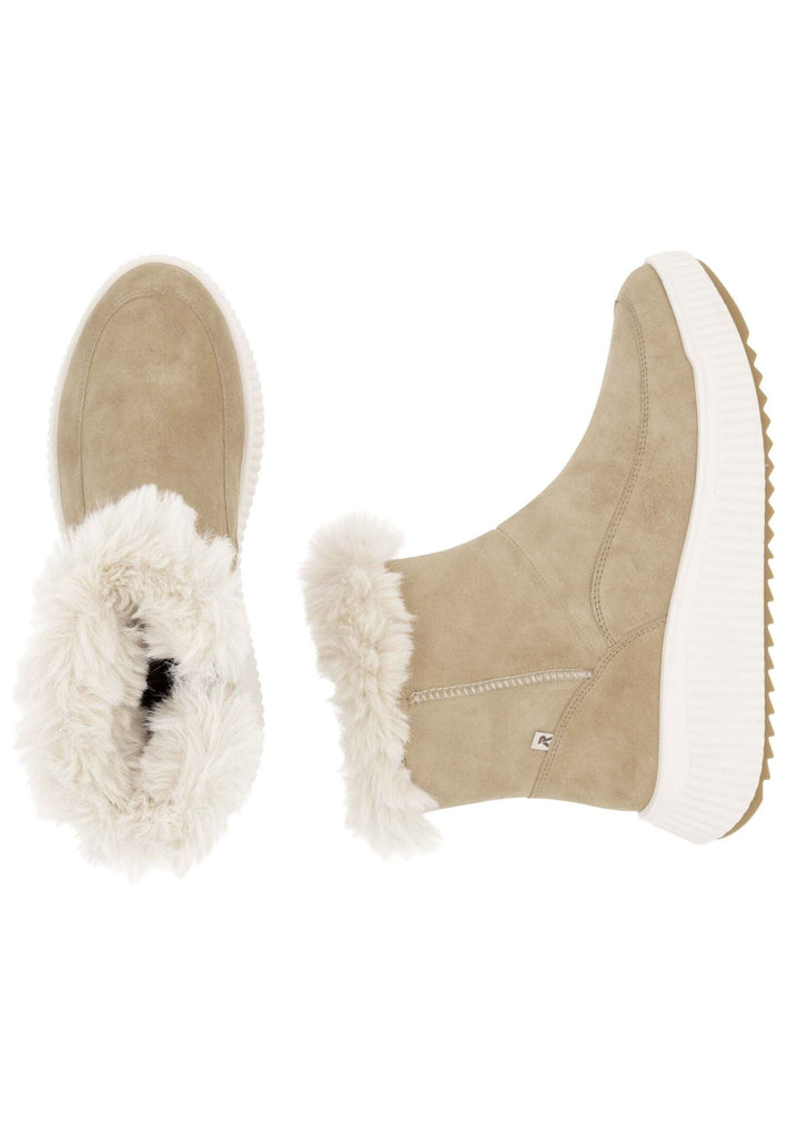 Rieker Stiefelette Veloursleder/Textil Braun Warmfutter