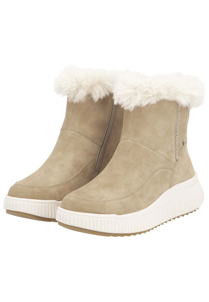 Rieker Stiefelette Veloursleder/Textil Braun Warmfutter