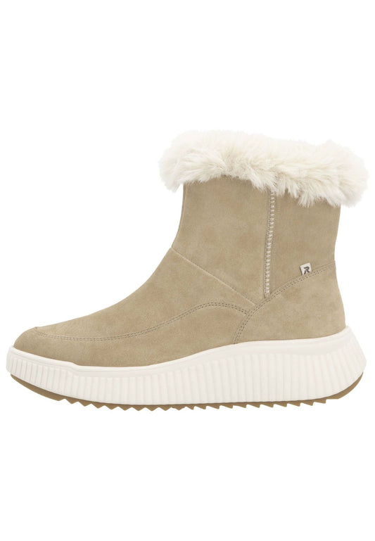 Rieker Stiefelette Veloursleder/Textil Braun Warmfutter