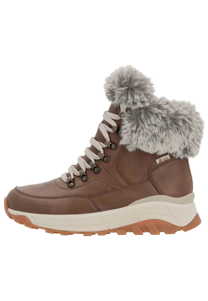 Stiefeletten Rieker Stiefelette Glattleder Braun