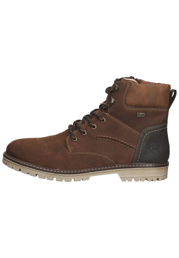 Stiefeletten Rieker Stiefelette Leder Braun Warmfutter