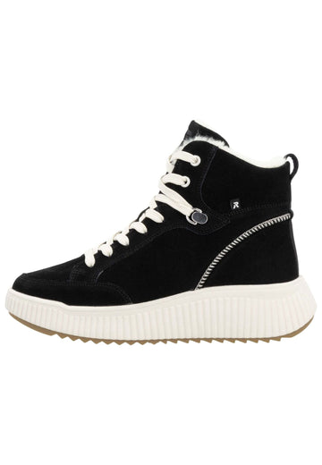 Stiefeletten Rieker Stiefelette Leder Schwarz