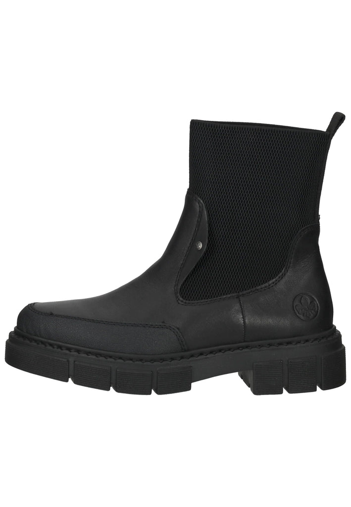 Stiefeletten Rieker Stiefelette Leder/Synthetik Schwarz