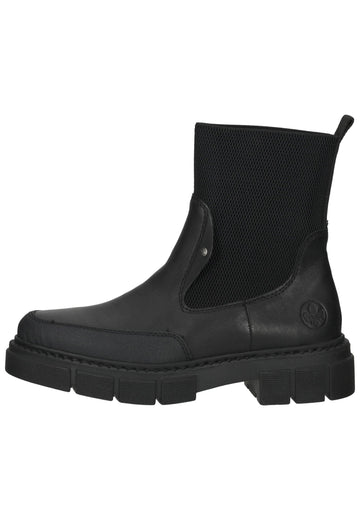 Stiefeletten Rieker Stiefelette Leder/Synthetik Schwarz