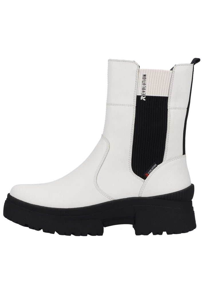Stiefeletten Rieker Stiefelette Leder/Textil Weiß