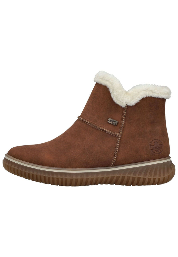 Stiefeletten Rieker Stiefelette Lederimitat Brandy Warmfutter