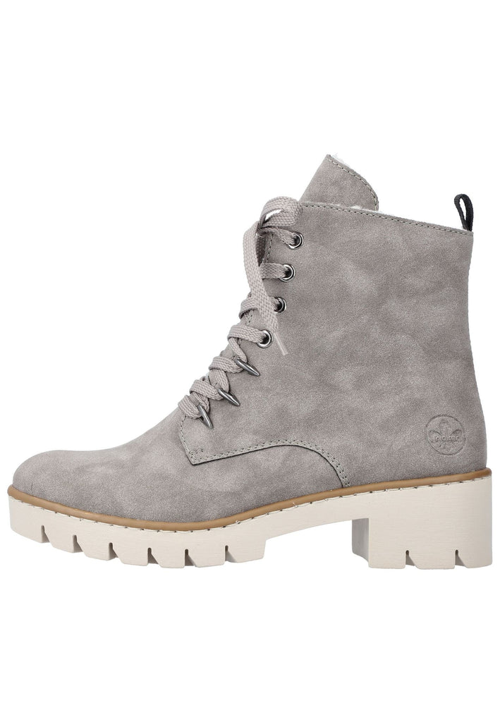 Stiefeletten Rieker Stiefelette Lederimitat Grau