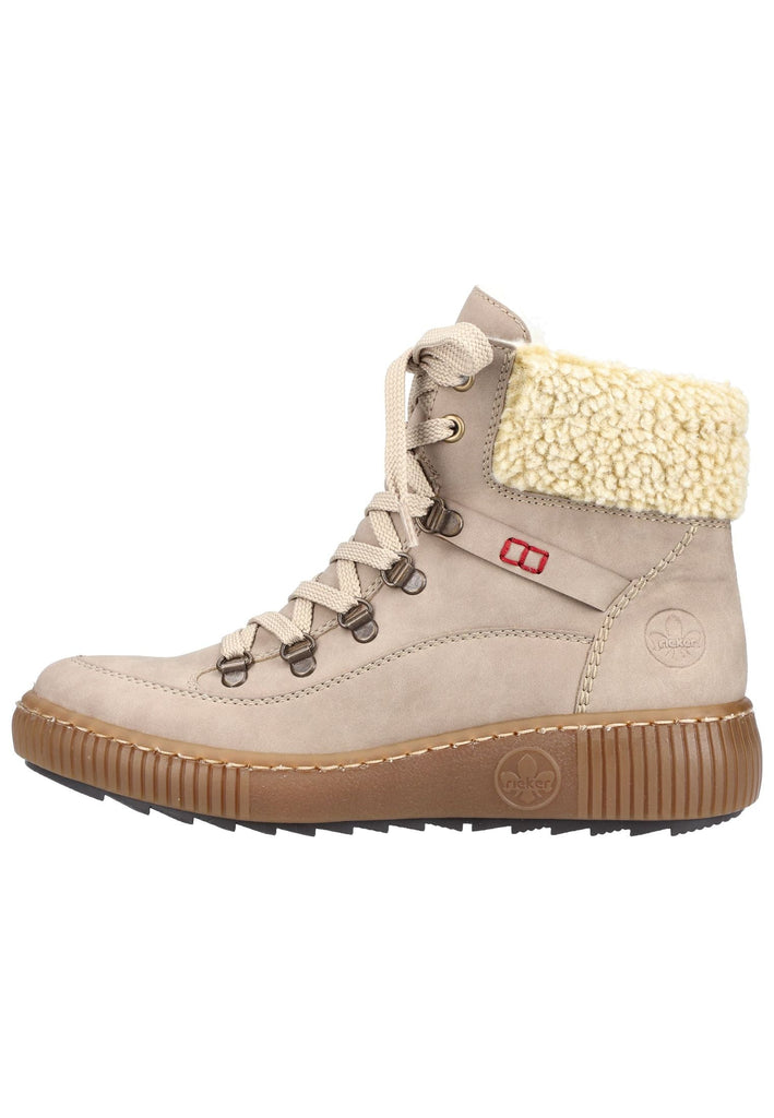 Stiefeletten Rieker Stiefelette Lederimitat Grau