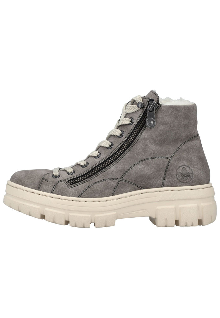 Stiefeletten Rieker Stiefelette Lederimitat Grau