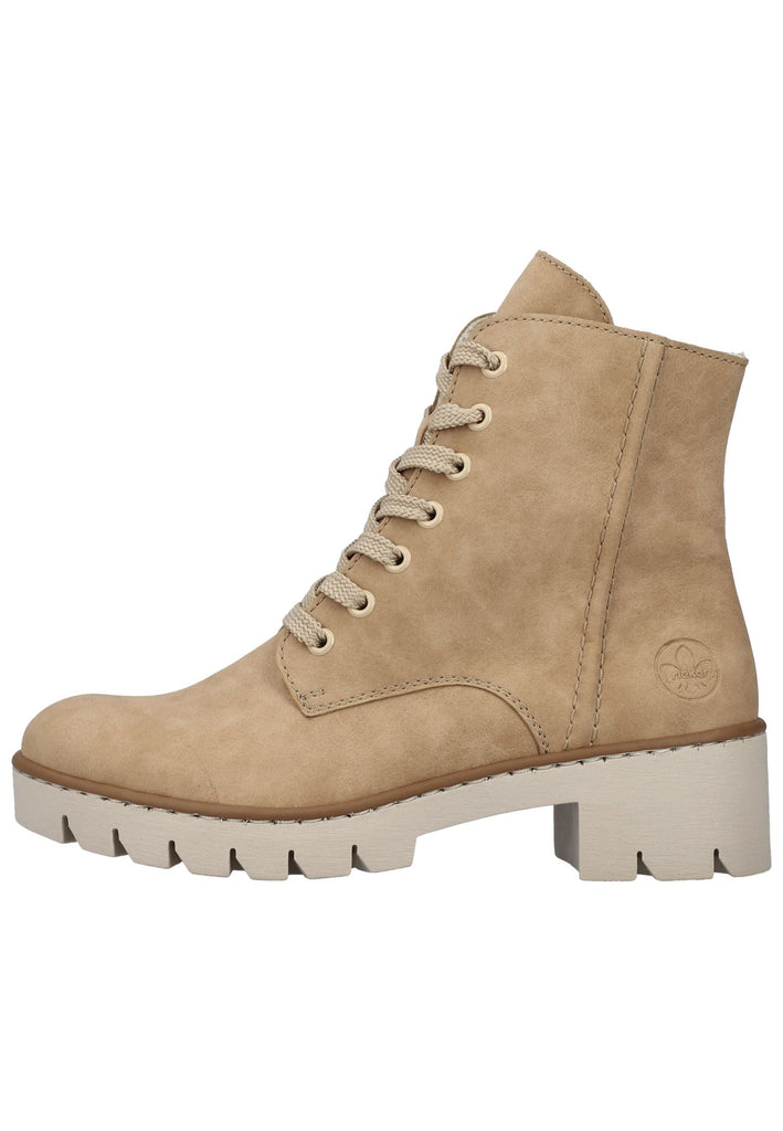 Stiefeletten Rieker Stiefelette Lederimitat Hellbraun